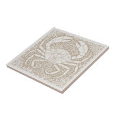Coastal Life Series Krabbe Blau D1208 Fliese (Seite)