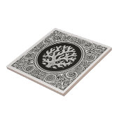 Coastal Life Series Lace Coral B & W D1208 Fliese (Seite)