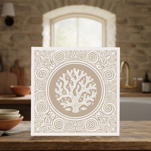 Coastal Life Series Lace Coral Sand D1208 Fliese