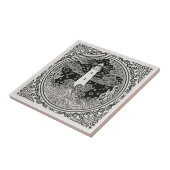 Coastal Life Series Lighthouse B & W D1208 Fliese (Seite)