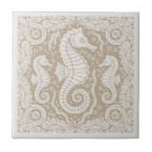 Coastal Life Series Seepferdchen Sand D1208 Fliese (Vorderseite)