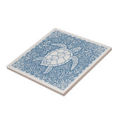 Coastal Life Series Turtle Blue D1208 Fliese (Seite)