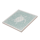 Coastal Life Series Turtle Teal D1208 Fliese (Seite)