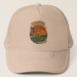 Coastal Lifestyle Alligator Surfer | Retro Beach Truckerkappe