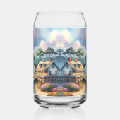 Coastal Lighthouse & Beach Hütten Szene Dosenglas (Rechts)