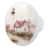 Coastal Lighthouse Beach Landschaft am Meer Keramikknauf (Rechts)