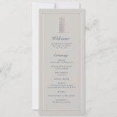Coastal Lighthouse Nautical Formal Wedding Program (Vorderseite)