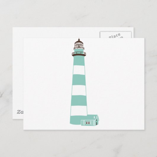 Coastal Lighthouse Postkarte (Vorne/Hinten)