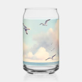 Coastal Lighthouse Seagulls Pastel Sky Serenity Dosenglas (Vorderseite)