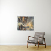 Coastal Lighthouse & Seaside Village Wandteppich (Beispiel (Horizontal))