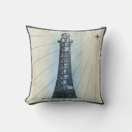 Coastal Lighthouse Throw Kissen