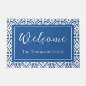 Coastal Lotus Tile Muster - The White Lotus Fußmatte (Vorderseite)