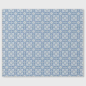 Coastal Lotus Tile Muster - The White Lotus Geschenkpapier (Flach)