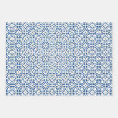 Coastal Lotus Tile Muster - The White Lotus Geschenkpapier Set (Vorderseite 2)