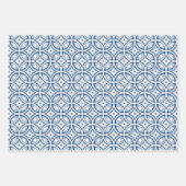 Coastal Lotus Tile Muster - The White Lotus Geschenkpapier Set (Vorderseite)