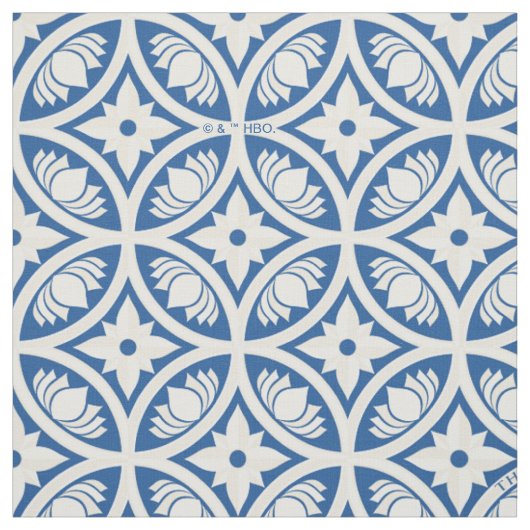 Coastal Lotus Tile Muster - The White Lotus Stoff (Muster)