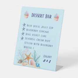 Coastal Love Dessert Bar Wedding Table Sockelschild