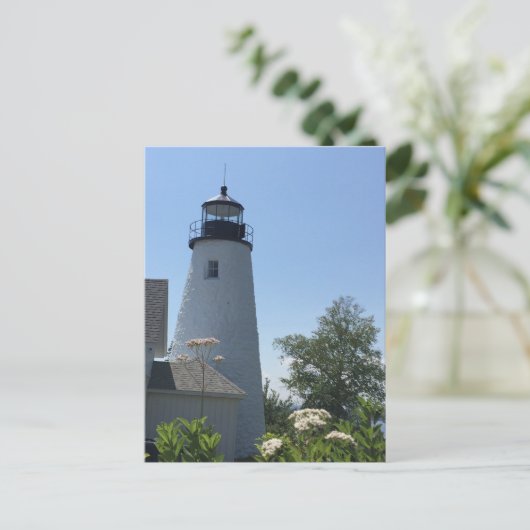 Coastal Maine Leuchtturm Postkarte (Stehend Vorderseite)