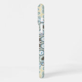 Coastal Mandala in Sand, Blue, and Driftwood Tones iPhone Hülle (Linke Seite)