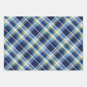 Coastal - Marine Blue, Blue-Grey, Orange, Lime... Geschenkpapier Set (Vorderseite)