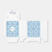 Coastal Mediterranean Tile Bridal Shower Thank You Geschenkschachtel (Ungefaltet)