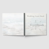 Coastal Minimalist Wedding Gästebuch (Voll)