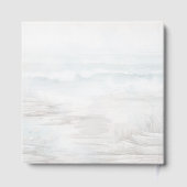 Coastal Minimalist Wedding Gästebuch (Rückseite)