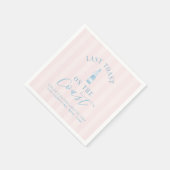 Coastal Modern Junggeselinnen-Abschied Paper Napki Serviette (Ecke)