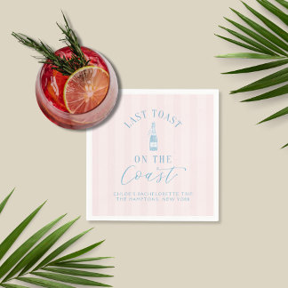 Coastal Modern Junggeselinnen-Abschied Paper Napki Serviette