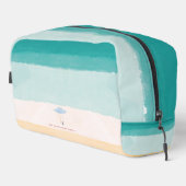 Coastal Monogram Strandtasche Kosmetikkofferer Waschbeutel (Rechte Ecke)