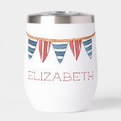 Coastal Nautical Beach Flags Personalized (Vorderseite)