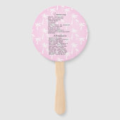 Coastal Nautical Beach Wedding Program Fächer (Rückseite)