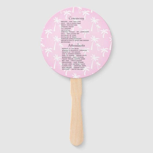 Coastal Nautical Beach Wedding Program Fächer (Rückseite)