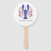 Coastal Nautical Beach Wedding Program Fächer (Vorderseite)