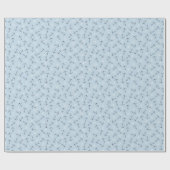 Coastal Nautical Small Anchors Tossed on Soft Blue Geschenkpapier (Flach)