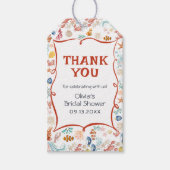 Coastal Nautical Thank You Bridal Shower Geschenkanhänger (Vorderseite)