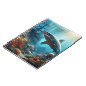 Coastal/nautical tiger shark & coral reef notizblock (Linke Seite)
