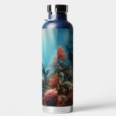 Coastal/nautical tiger shark & coral reef trinkflasche (Rechts)