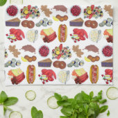 Coastal New England Foods Northeast America USA Geschirrtuch (Gefaltet)