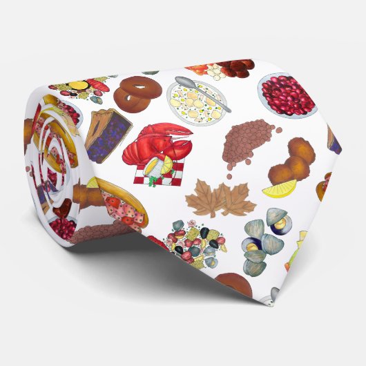 Coastal New England Foods Northeast America USA Krawatte (Gerollt)