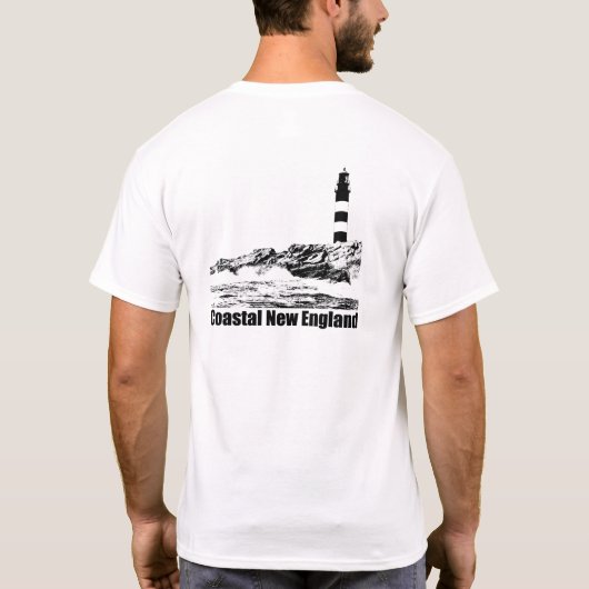 Coastal New England Lighthouse T-Shirt (Rückseite)