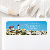 Coastal Nubble Light Summer Daisy Maine Lighthouse (Insitu)