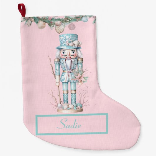 Coastal Nutcracker Großer Weihnachtsstrumpf (Vorderseite)