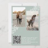 Coastal ocean beach destination wedding all in one einladung (Rückseite)