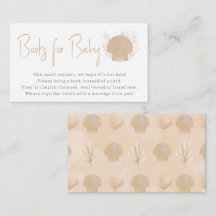 Coastal Ocean Boho Bücher für Babykarten