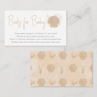 Coastal Ocean Boho Bücher für Babykarten Begleitkarte
