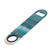 Coastal Ocean Wave Nautical Photo Bottle Opener Speed Flaschenöffner (Vorderseite Schrägansicht)