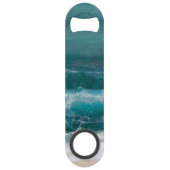 Coastal Ocean Wave Nautical Photo Bottle Opener Speed Flaschenöffner (Rückseite)