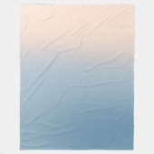 Coastal Ombre Charm: Beach Inspiriert Fleecedecke (Vorderseite)