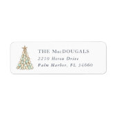 Coastal Oyster Christmas Tree Return Address (Vorne)